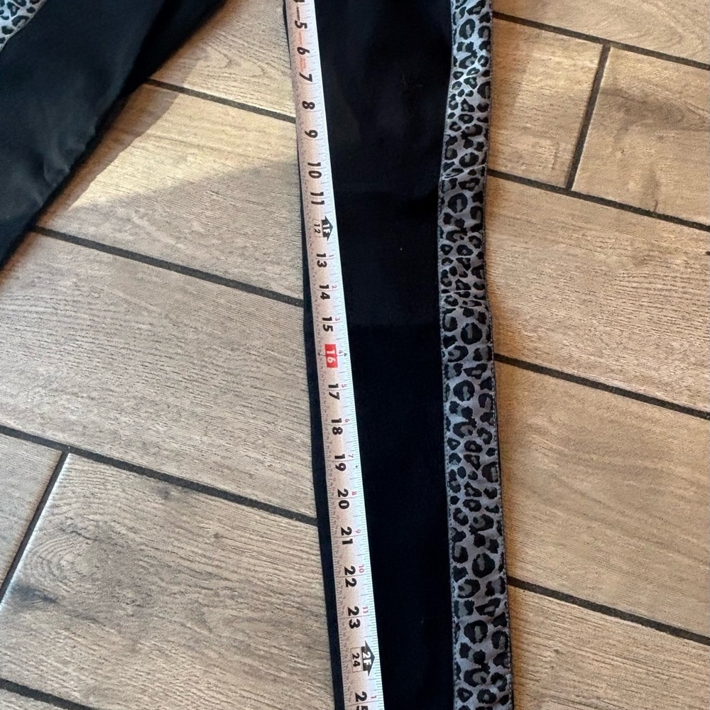 Joe’s Jeans High Rise Skinny Ankle Jeans Leopard Side Stripe Black Size 23 NWT - Picture 9 of 11